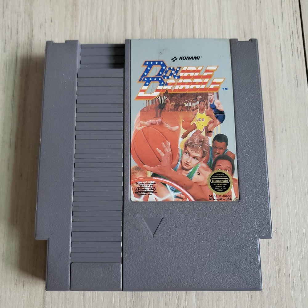 Double Dribble Nintendo NES Game Konami NTSC-U/C Cart Japan Sports Basketball